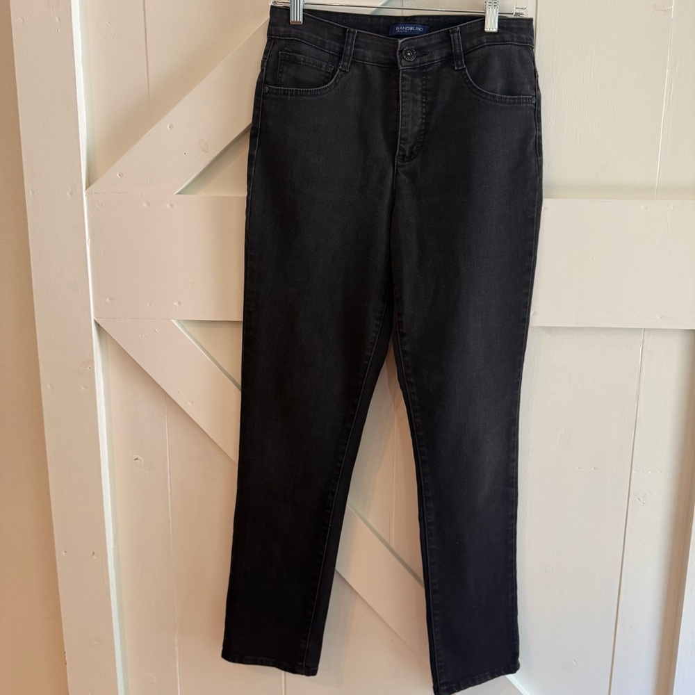 Bandolino Amy Straight Leg Women’s Black Denim Jeans Size 6